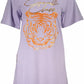 Elegant Purple Short Sleeve Tee
