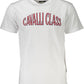 Elegant White Print Tee with Classic Logo