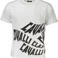 Elegant Printed White Tee with Designer Flair