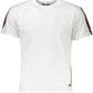 Elegant White Print Logo Tee