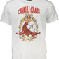 Chic White Designer Tee with Signature Print