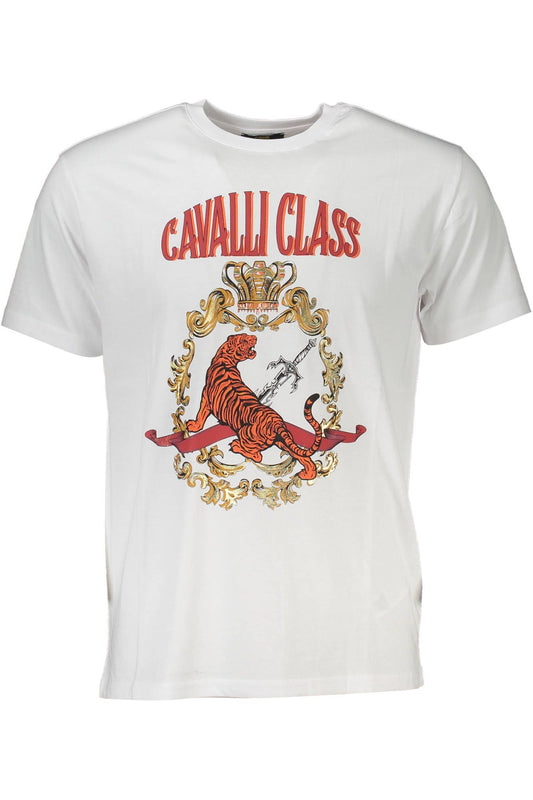 Chic White Designer Tee with Signature Print
