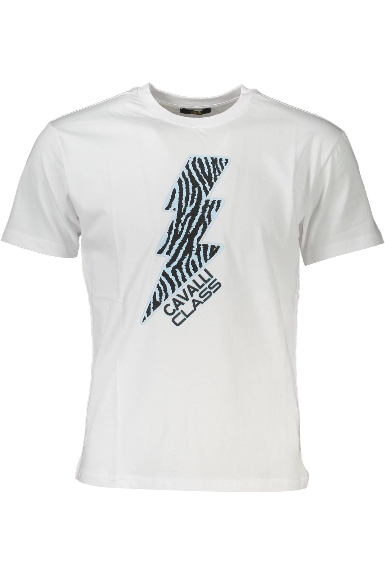 Elegant White Printed Tee with Designer Flair