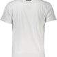 Elegant White Print Tee with Classic Logo