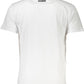 Elegant White Print Logo Tee