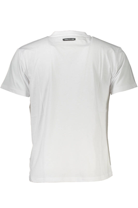 Elegant Printed White Tee with Designer Flair