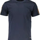 Elegant Blue Printed Cotton T-Shirt