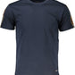 Sleek Cotton Blue T-Shirt with Unique Print