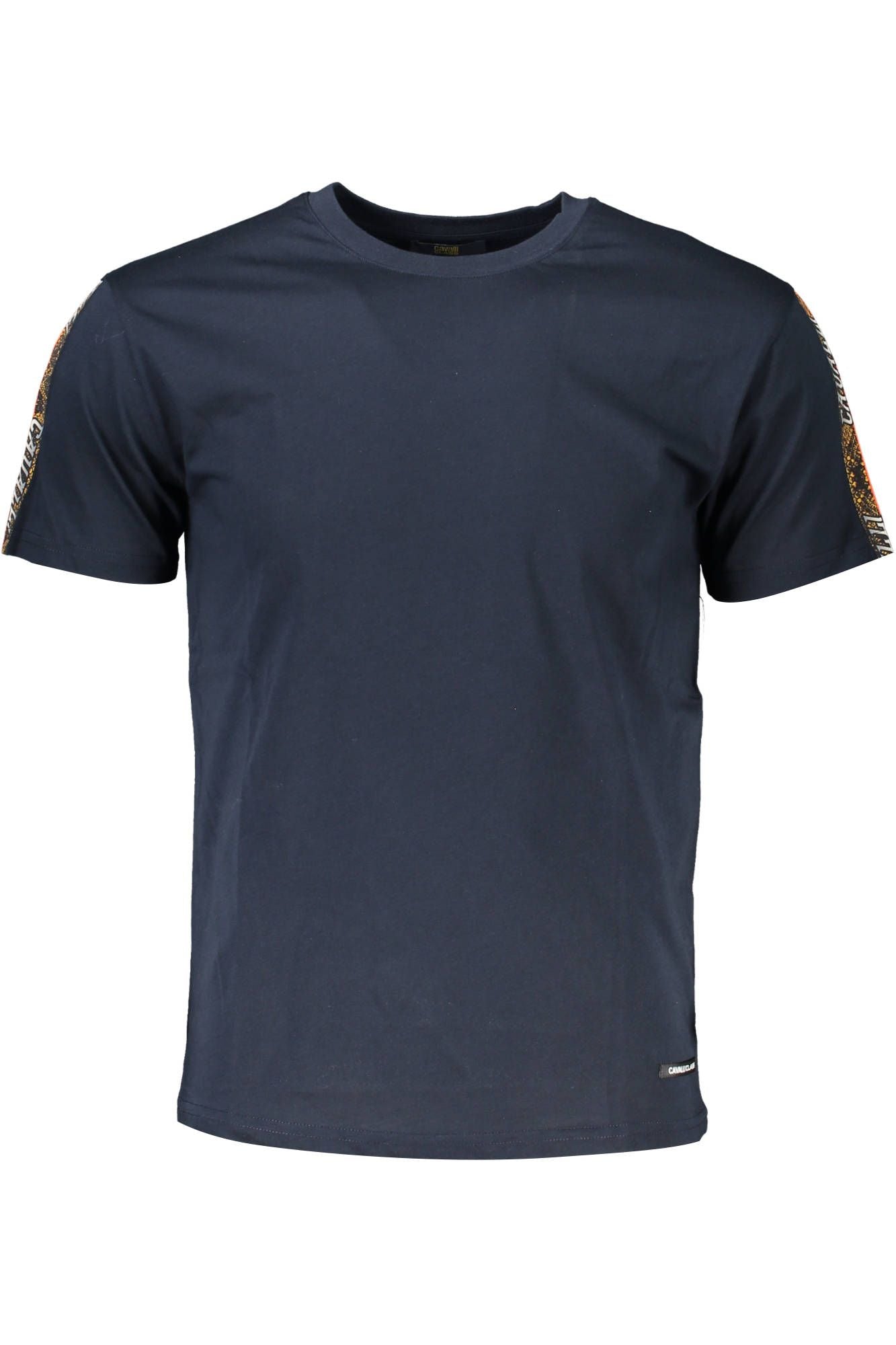Sleek Cotton Blue T-Shirt with Unique Print