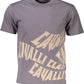 Elegant Gray Printed Cotton Tee