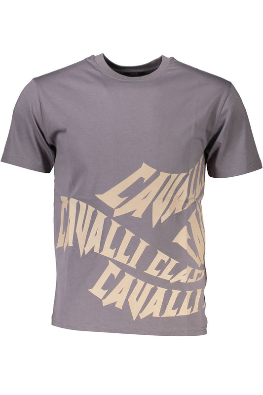Elegant Gray Printed Cotton Tee