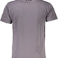 Elevated Casual Gray Printed Tee