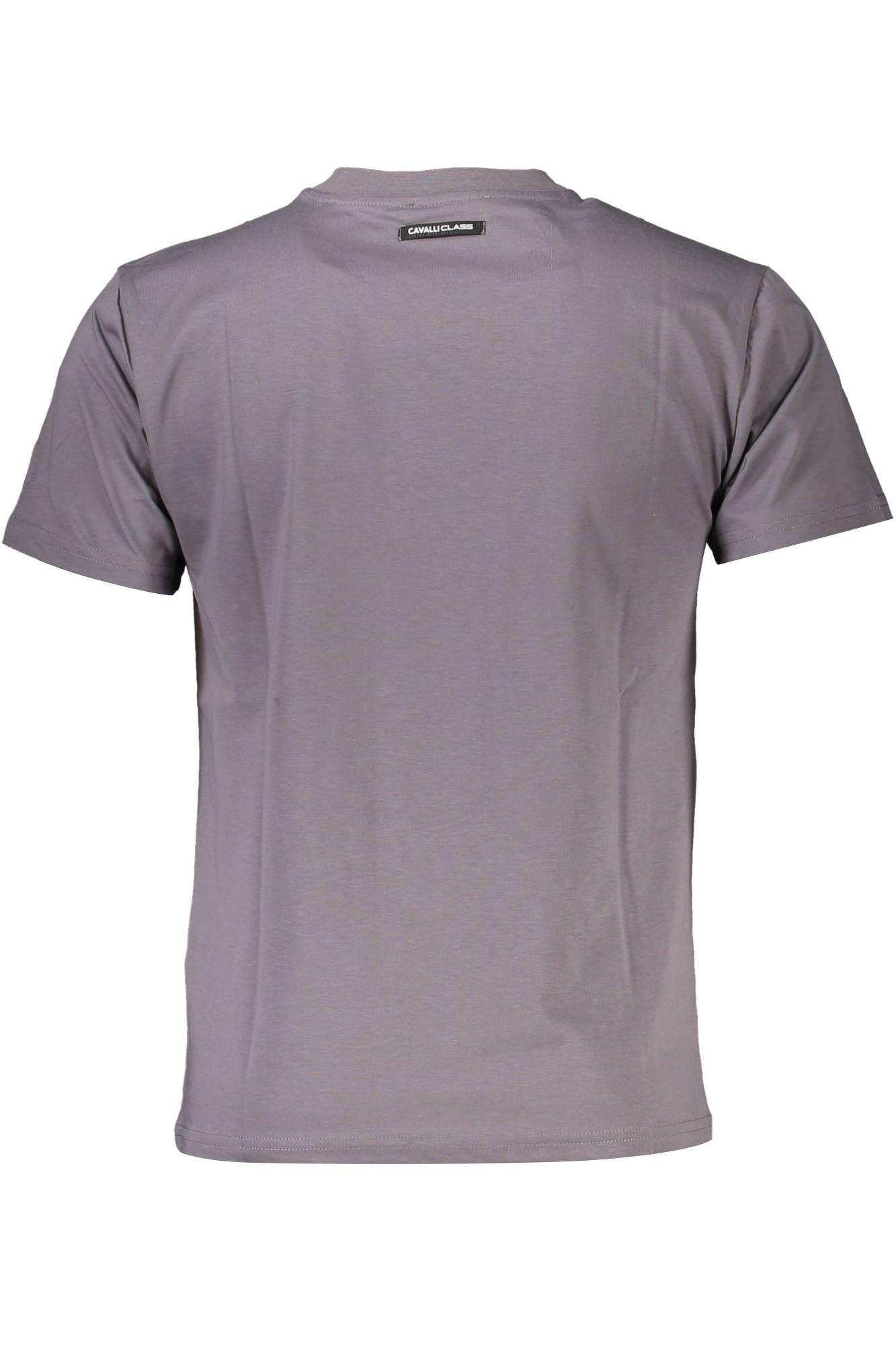 Elevated Casual Gray Printed Tee