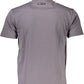 Elegant Gray Printed Cotton Tee
