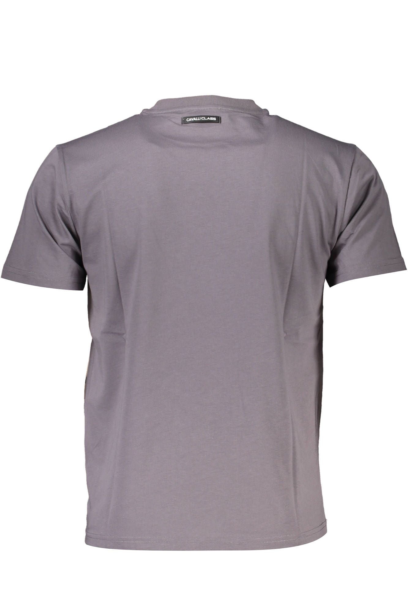 Elegant Gray Printed Cotton Tee