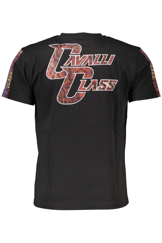 Elegant Printed Cotton Tee with Logo Detail