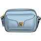 Chic Light Blue Leather Shoulder Bag