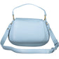 Chic Light Blue Leather Handbag