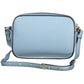 Chic Light Blue Leather Shoulder Bag