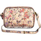 Elegant Beige Shoulder Bag with Turn Lock Closure
