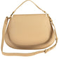 Beige Leather Elegance Shoulder Bag