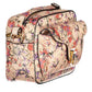 Elegant Beige Shoulder Bag with Turn Lock Closure