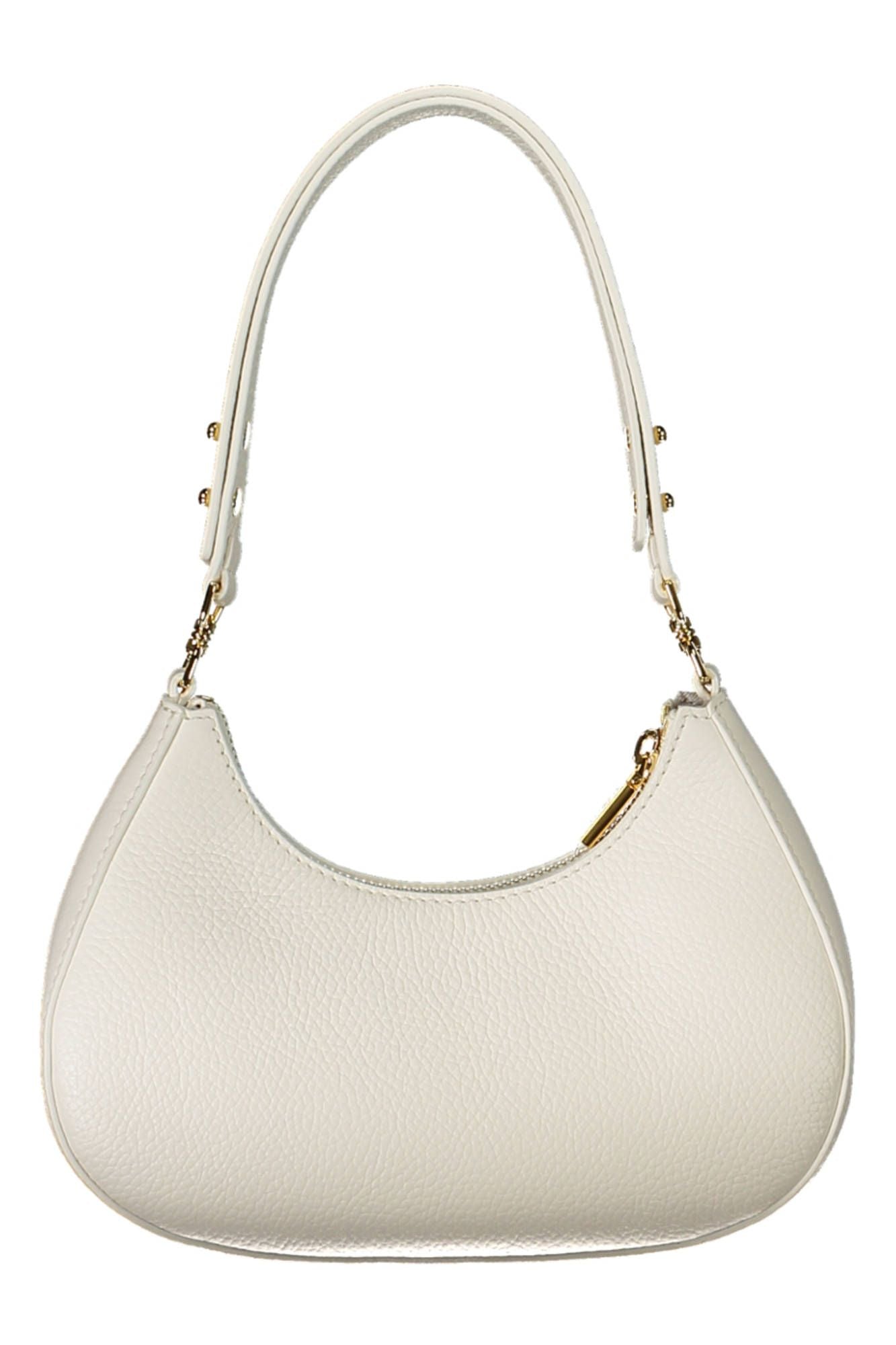 Elegant White Leather Shoulder Bag