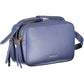 Elegant Blue Leather Shoulder Bag