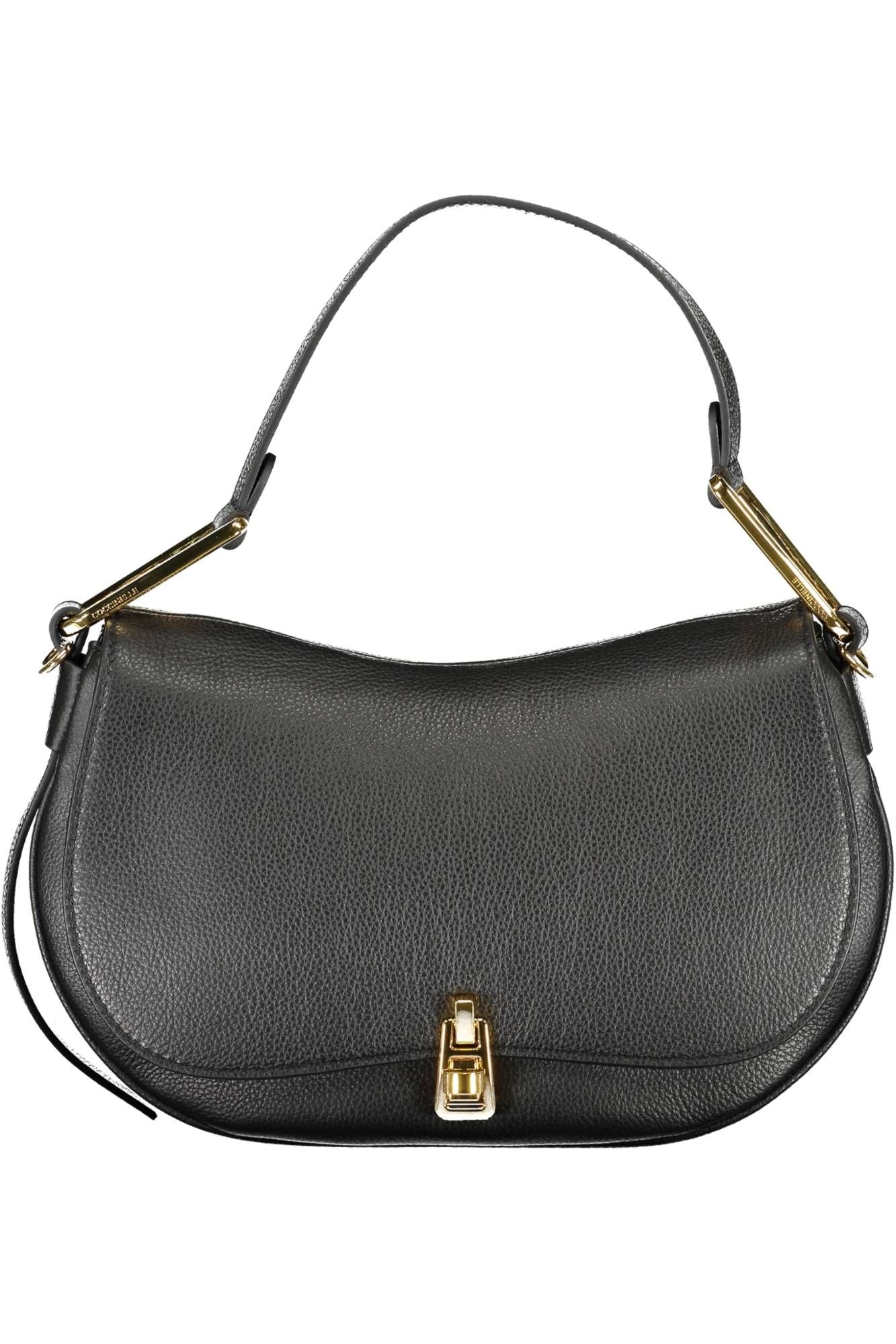 Elegant Black Leather Satchel