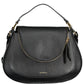Elegant Black Leather Handbag with Versatile Strap