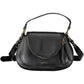Elegant Black Leather Handbag with Adjustable Strap