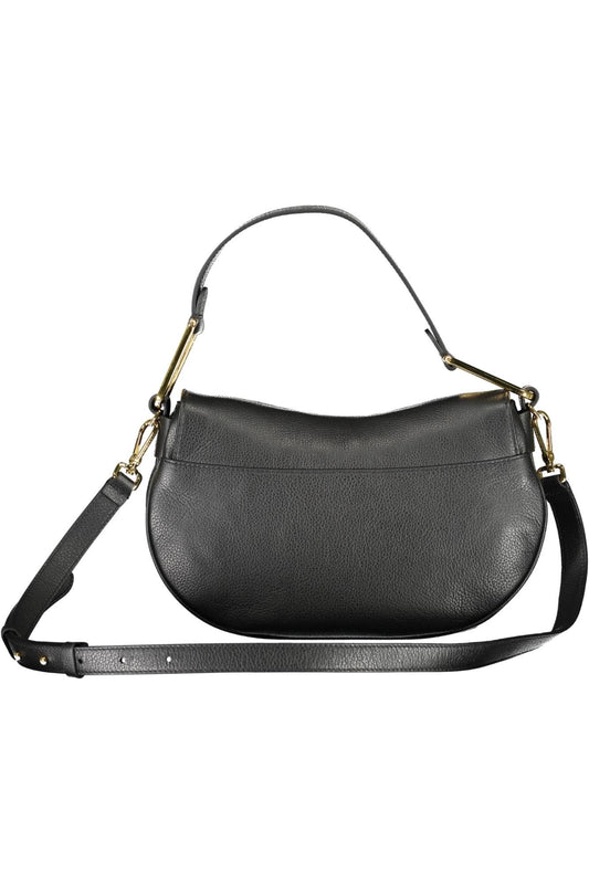 Elegant Black Leather Satchel