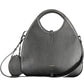 Elegant Black Leather Handbag with Removable Strap