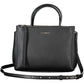 Elegant Black Leather Handbag With Versatile Straps