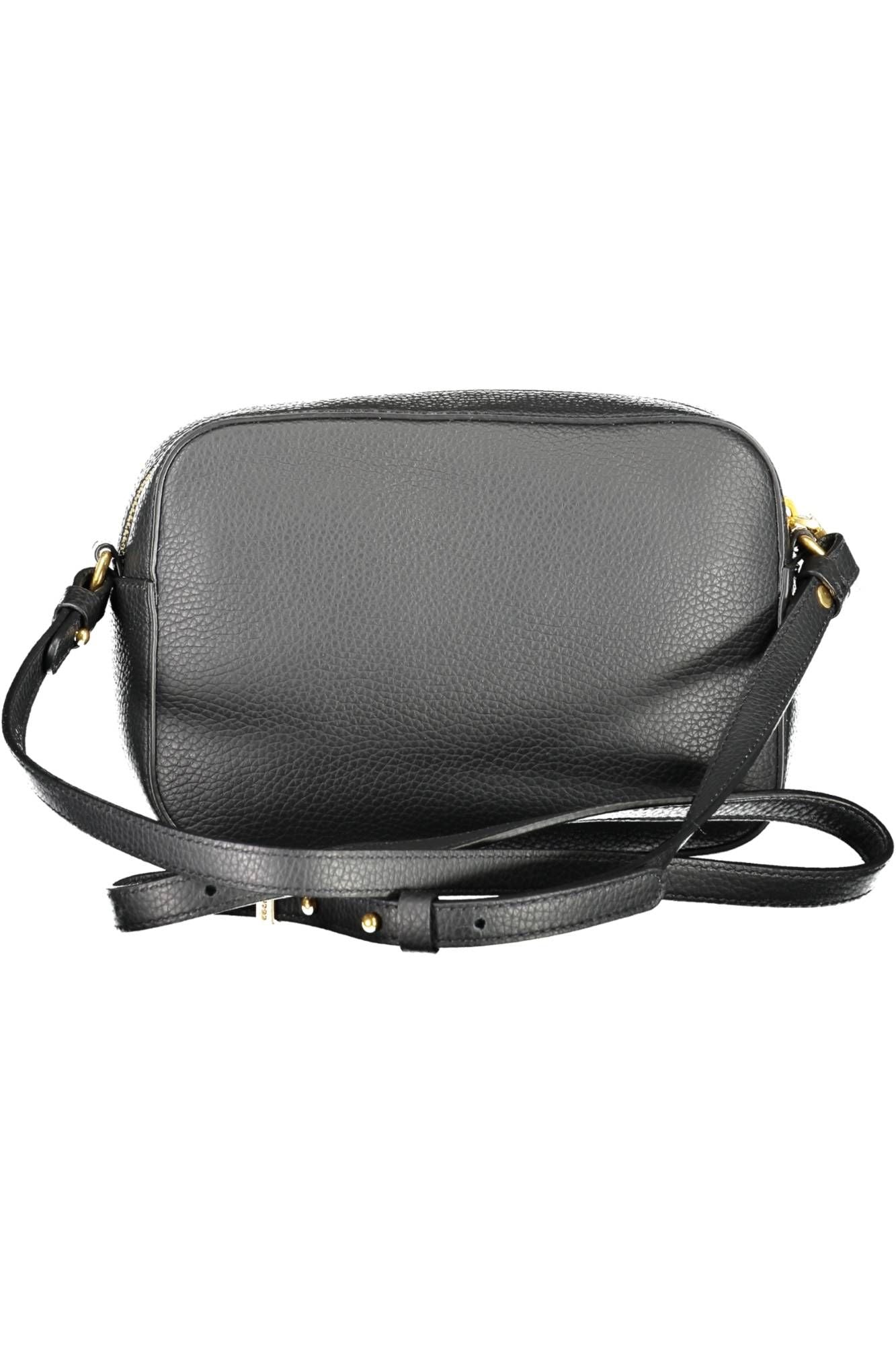 Elegant Black Leather Shoulder Bag