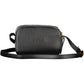 Elegant Black Leather Shoulder Bag with Logo