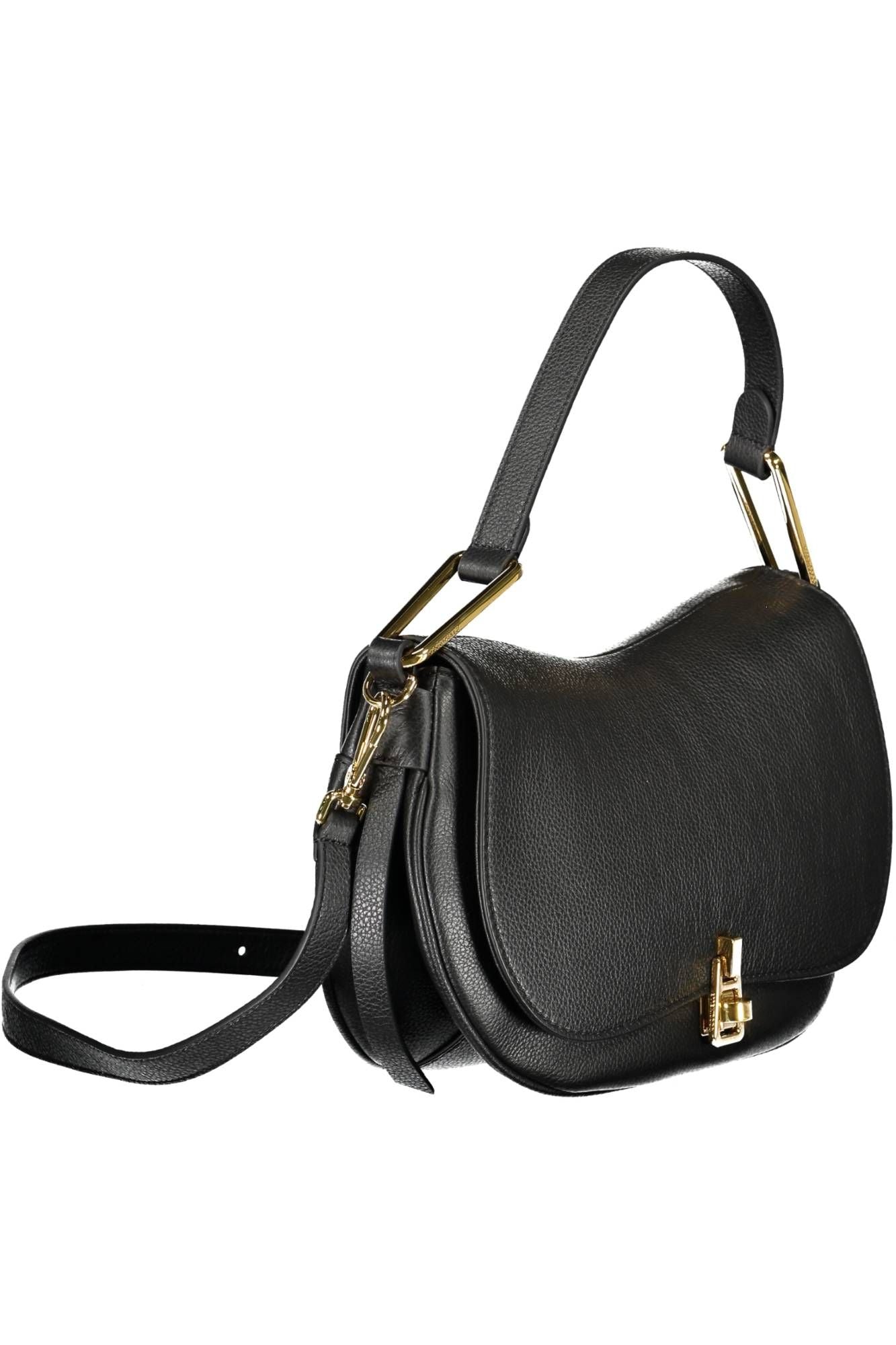 Elegant Black Leather Satchel