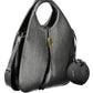 Elegant Black Leather Handbag with Removable Strap