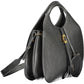 Elegant Black Leather Handbag with Coin Purse