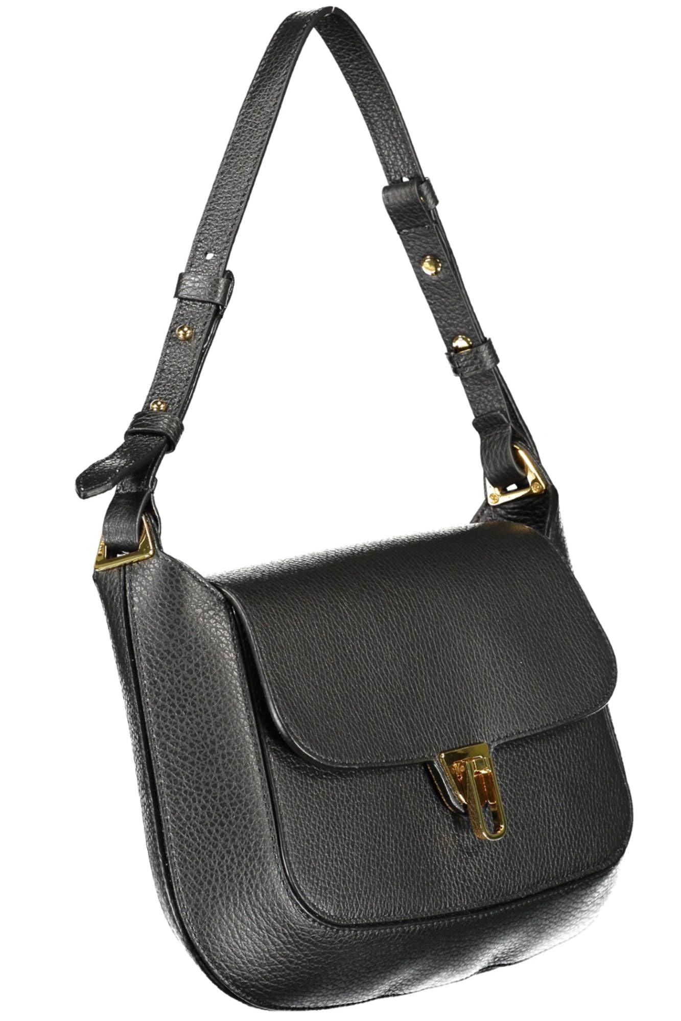 Elegant Black Leather Handbag