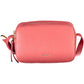 Elegant Pink Leather Shoulder Bag with Logo