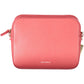 Chic Pink Leather Shoulder Handbag with Logo Accents