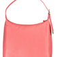 Elegant Pink Leather Shoulder Bag