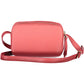 Elegant Pink Leather Shoulder Bag with Logo