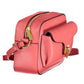 Elegant Pink Leather Shoulder Bag