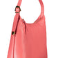 Elegant Pink Leather Shoulder Bag