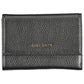 Elegant Triple-Compartment Black Leather Wallet