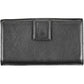 Elegant Dual-Part Leather Wallet in Classic Black