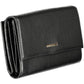 Elegant Black Leather Double-Opening Wallet