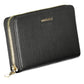 Elegant Black Leather Wallet with Coin Purse